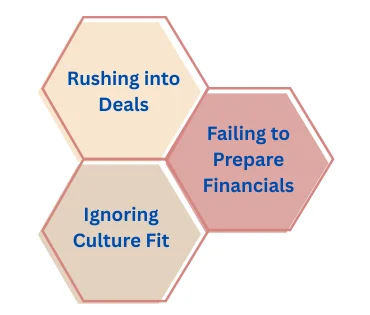 common private equity mistakes including rushing into deals, ignoring culture fit and failing to prepare financials